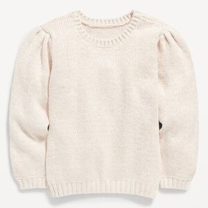 Cozy Puff-Sleeve Sweater for Toddler Girls